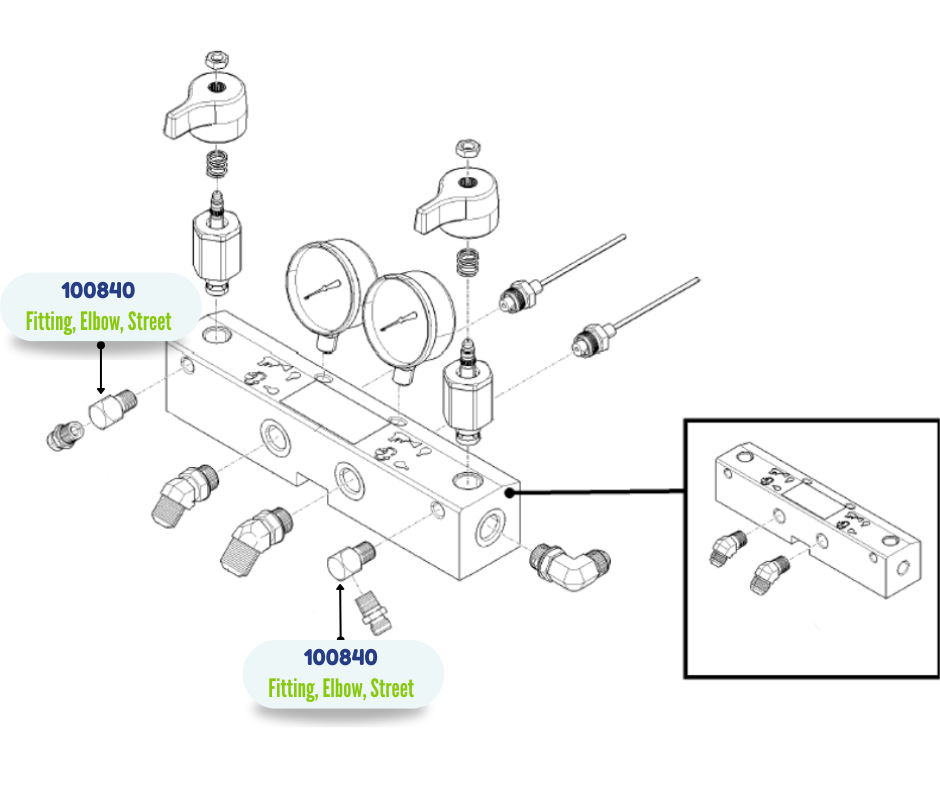 GRACO STREET ELBOW FITTING (100840)
