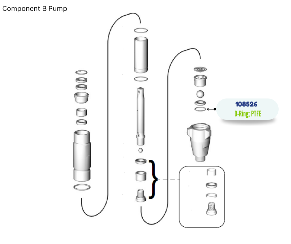 HIFLOW LOWER PACKING ORING; PTFE (108526)
