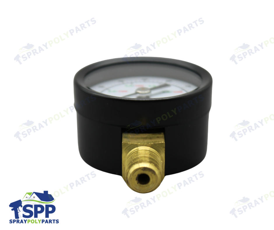 0100 psi (07 bar) pressure range bottom mount Low Pressure Air Gauge (110436)