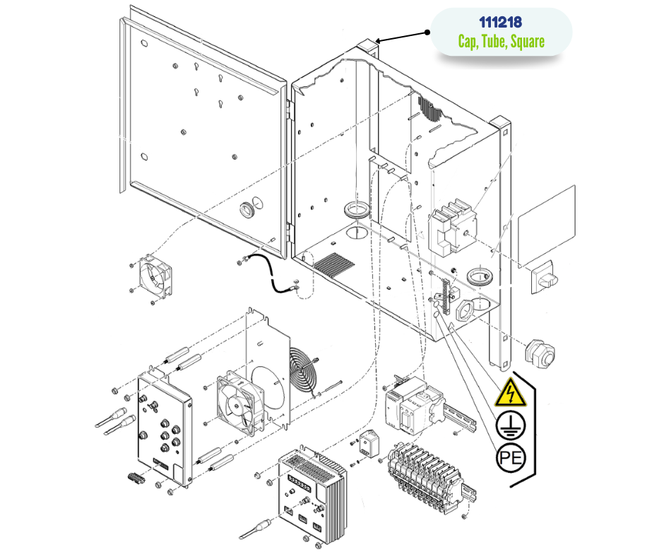 SQUARE TUBE CAP (111218)