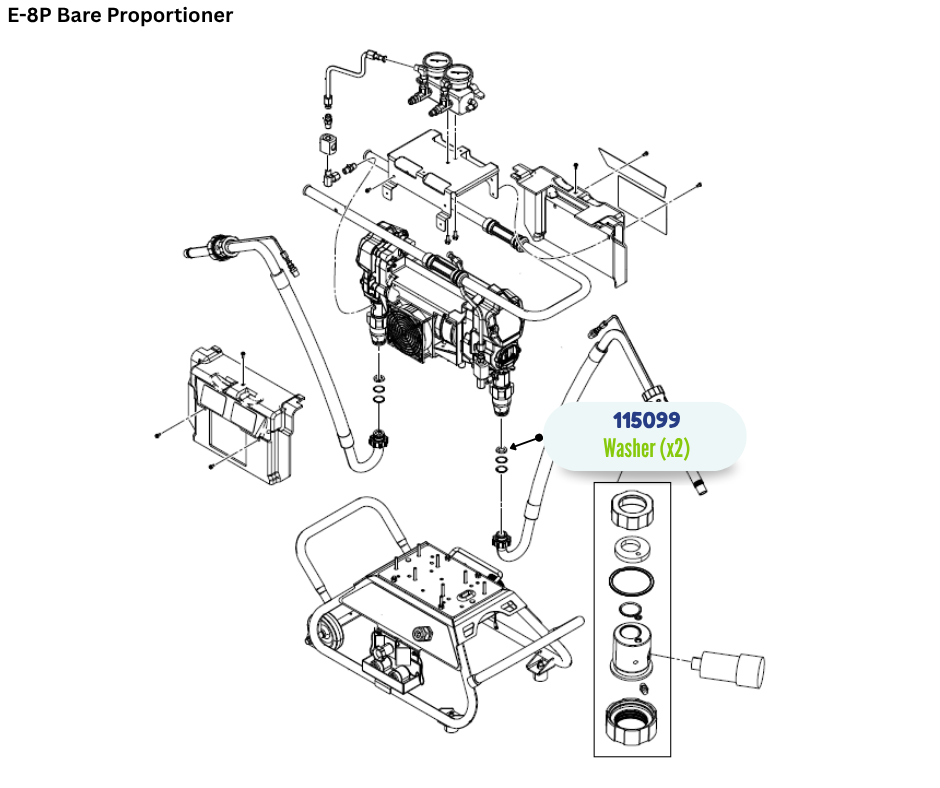 GRACO HOSE WASHER INLET SEAL (115099)
