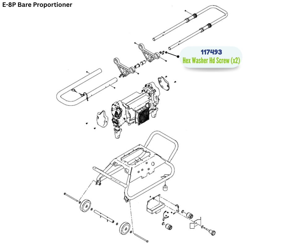 GRACO HEX WSHER HD MACH SCREW (117493)