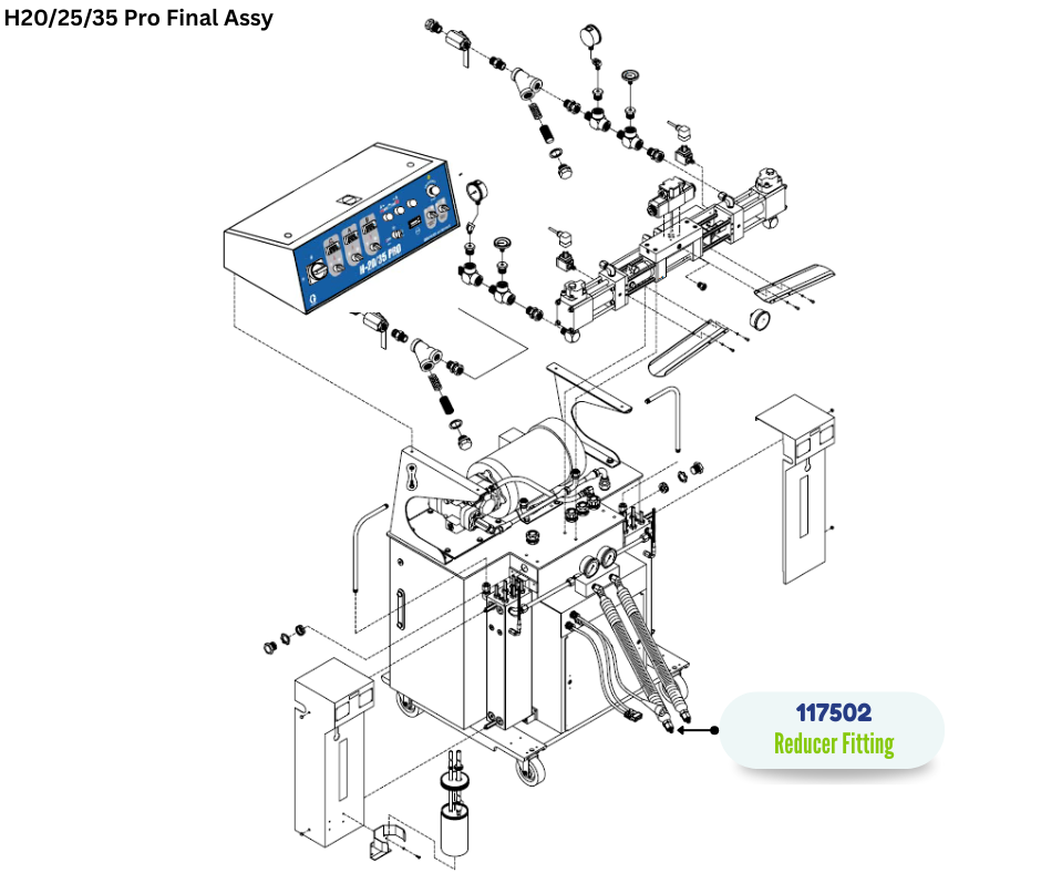 GRACO REDUCER 5 X 8 JIC FITTING (117502)