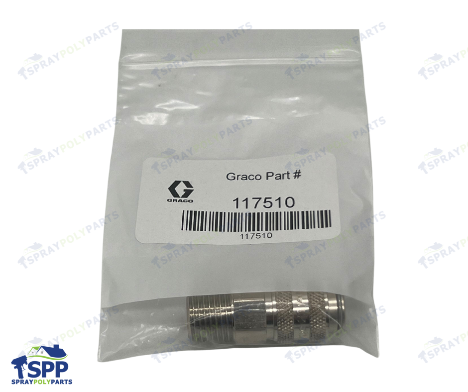 1/4 NPT Air Line Coupler for Graco Fusion Spray Gun (117510)