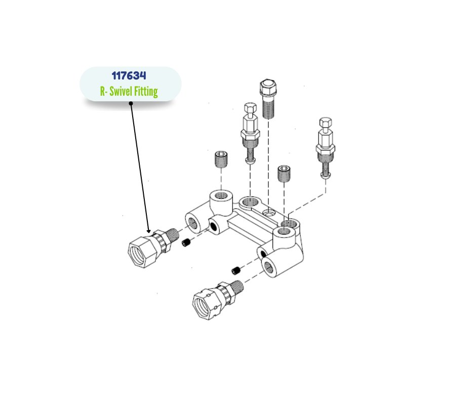 SWIVEL,UNION, NO #6 JIC (117634)