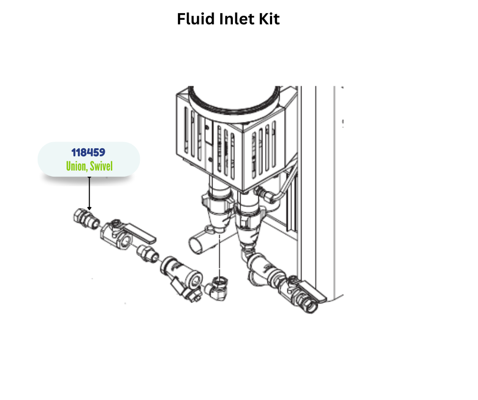 GRACO 3/4 SWIVEL UNION FITTING (118459)