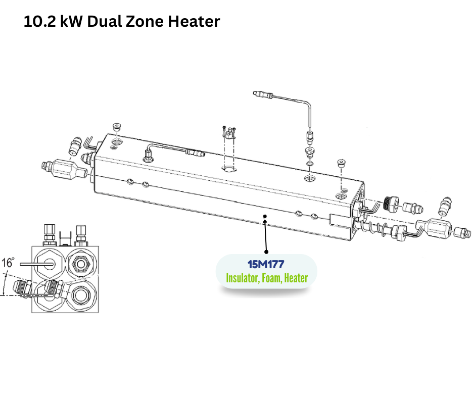 HORIZONTAL HEATER FOAM INSULATOR (15M177)