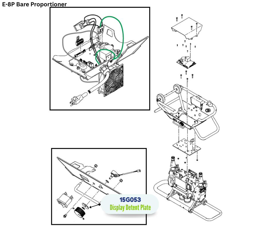 GRACO E10 DISPLAY DETENT PLATE (15G053)