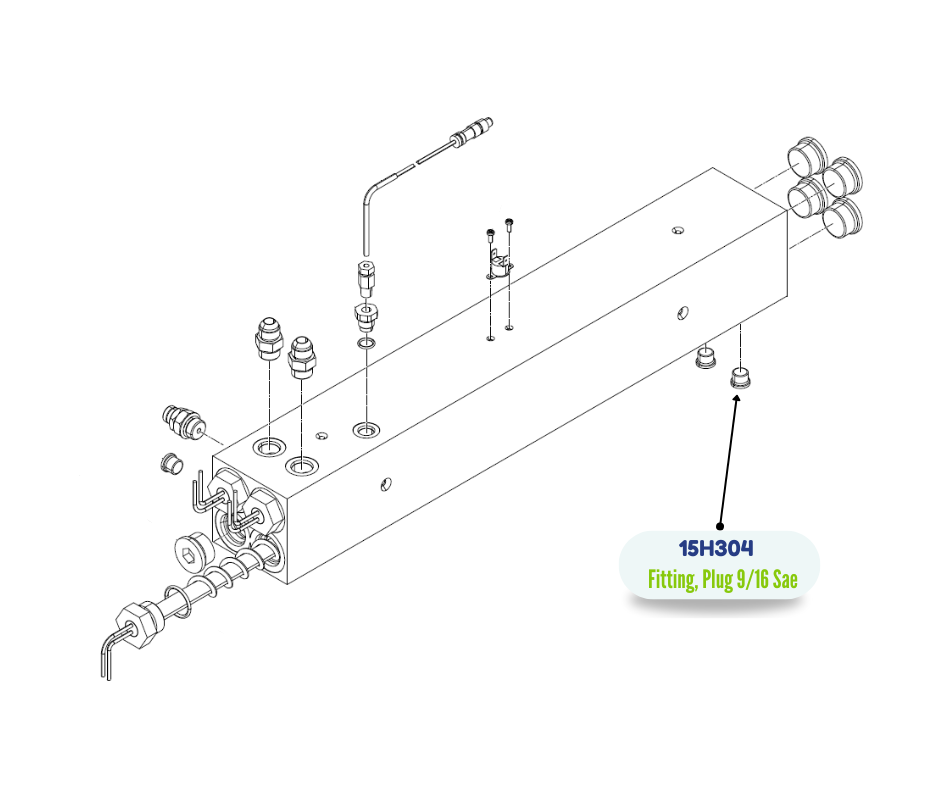 GRACO PLUG 9/16 SAE FITTING (15H304)