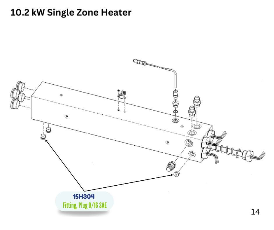 GRACO PLUG 9/16 SAE FITTING (15H304)