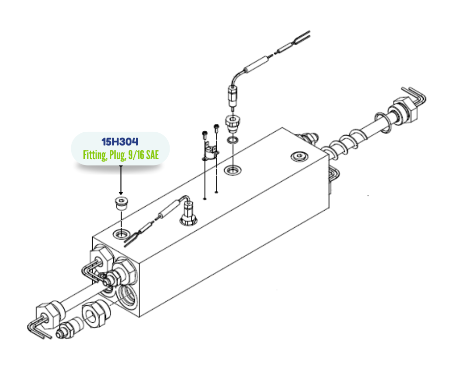 GRACO PLUG 9/16 SAE FITTING (15H304)