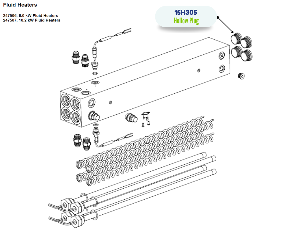 GRACO HOLLOW HEX PLUG FITTING (15H305)