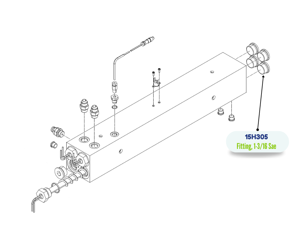 GRACO HOLLOW HEX PLUG FITTING (15H305)