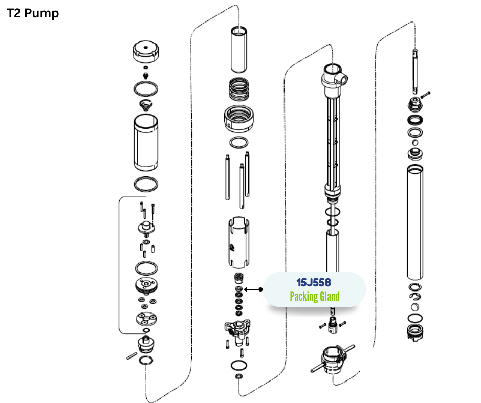 GRACO FEMALE GLAND PACKING (15J558)