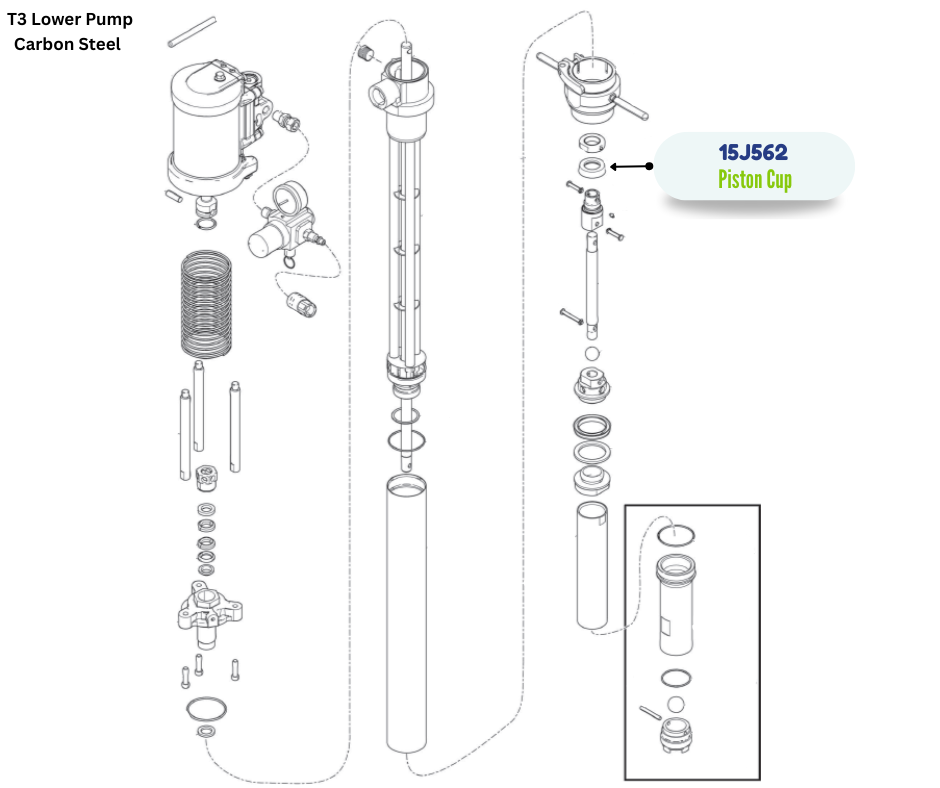 GRACO PISTON CUP PACKING (15J562)