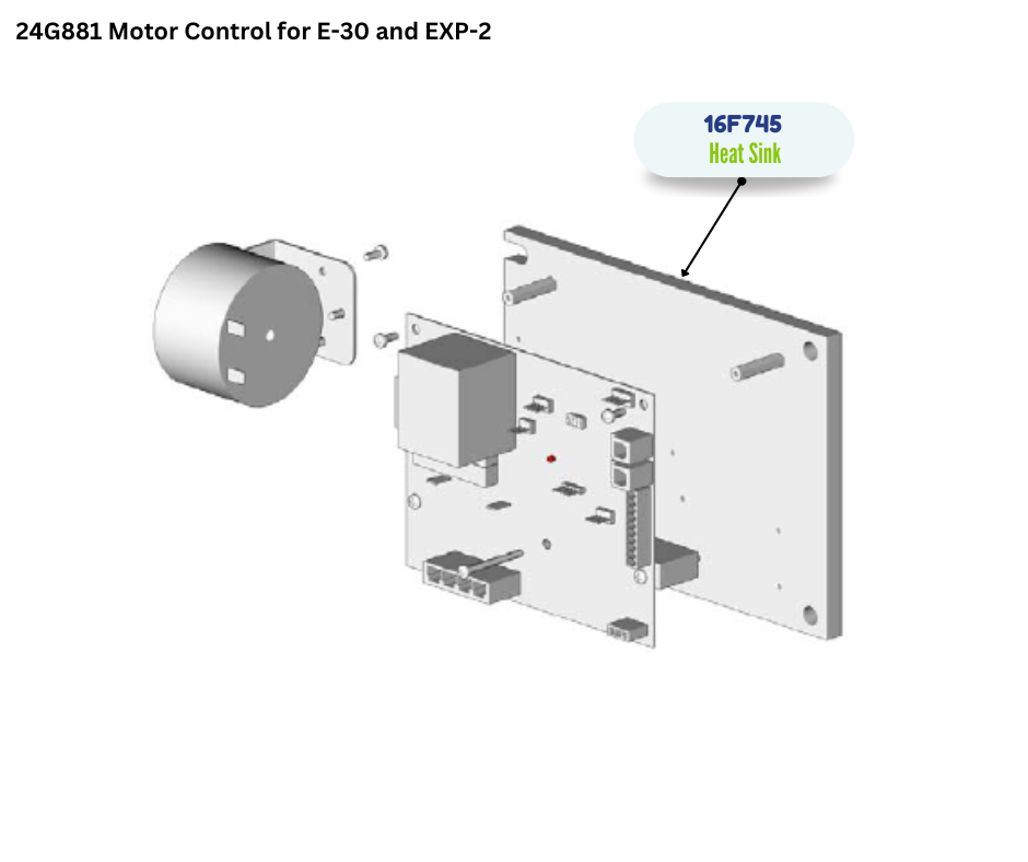 E30/EXP2 MOUNTING HEAT SINK (16F745)