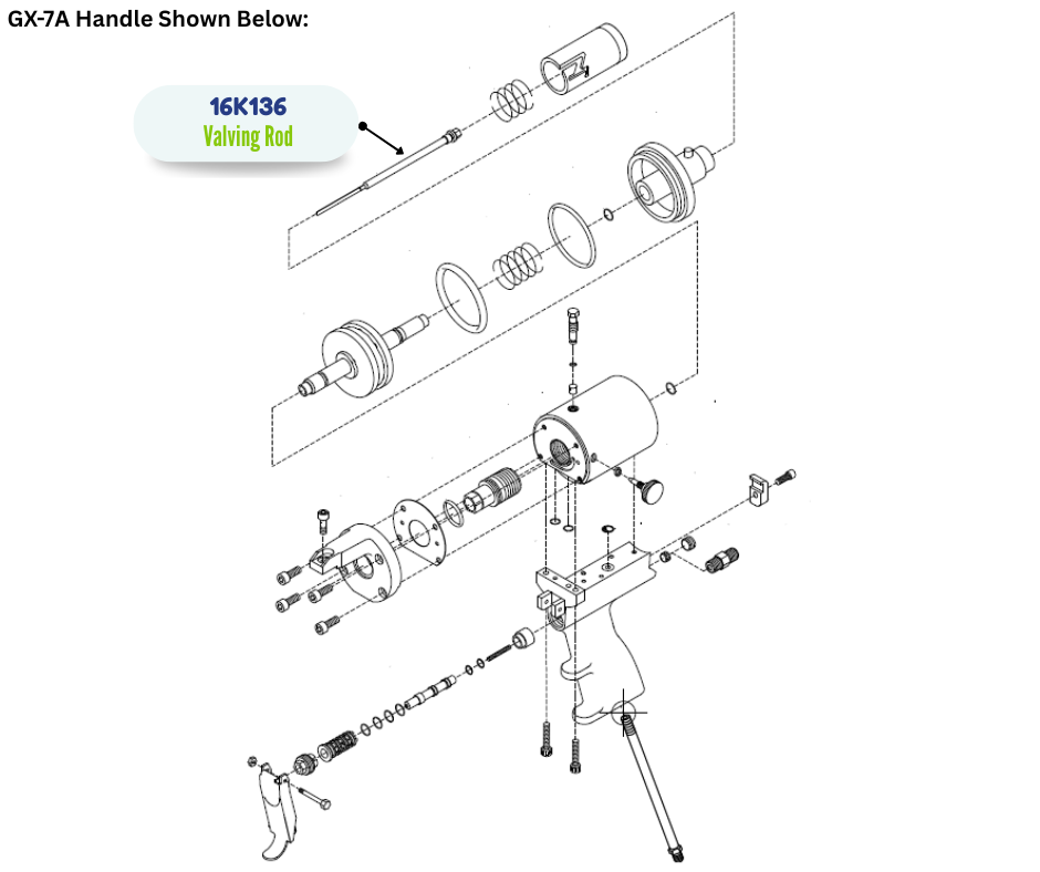 GRACO VALVING ROD (16K136)