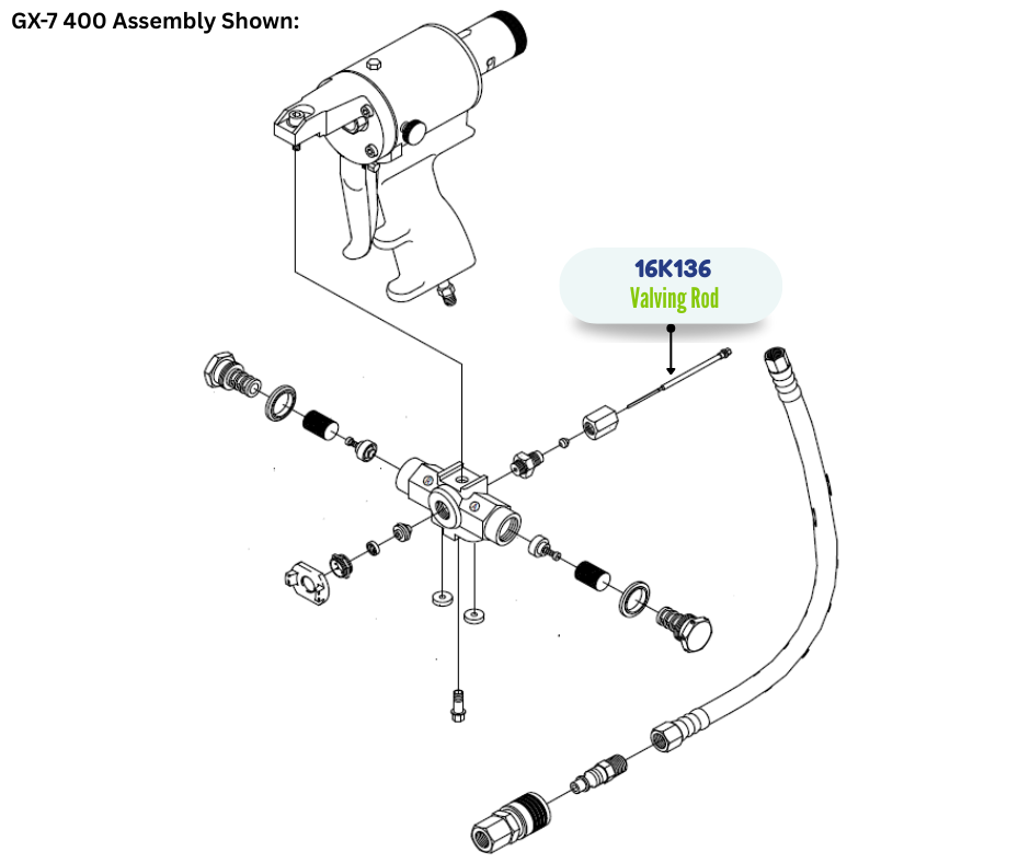 GRACO VALVING ROD (16K136)