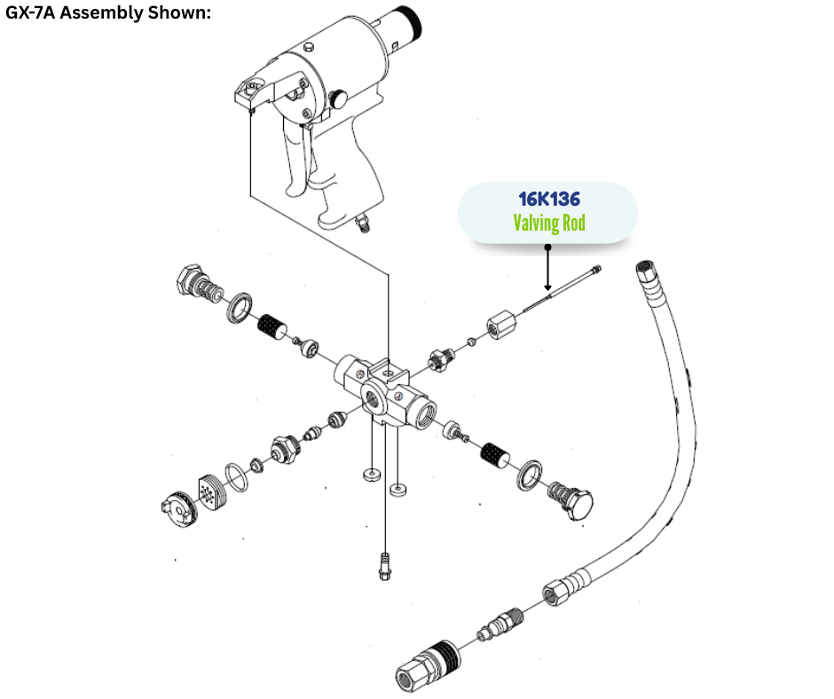 GRACO VALVING ROD (16K136)