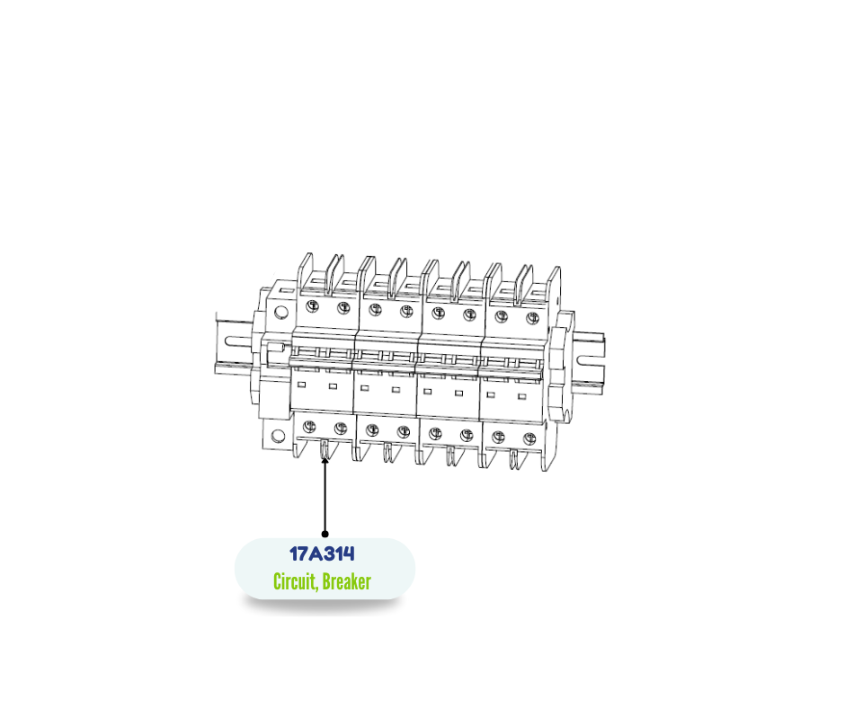 AB UL489 20A 2P BREAKER CIRCUIT (17A314)