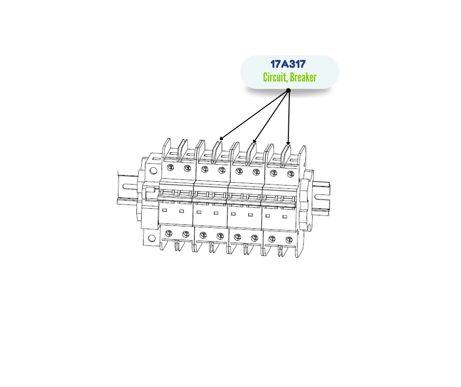 AB UL489 40A 2P BREAKER CIRCUIT (17A317)