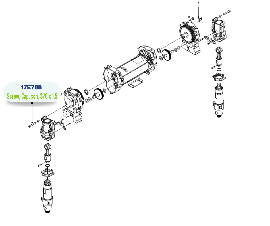 SST 3/8 X 1.5 SCH CAP SCREW (17E788)