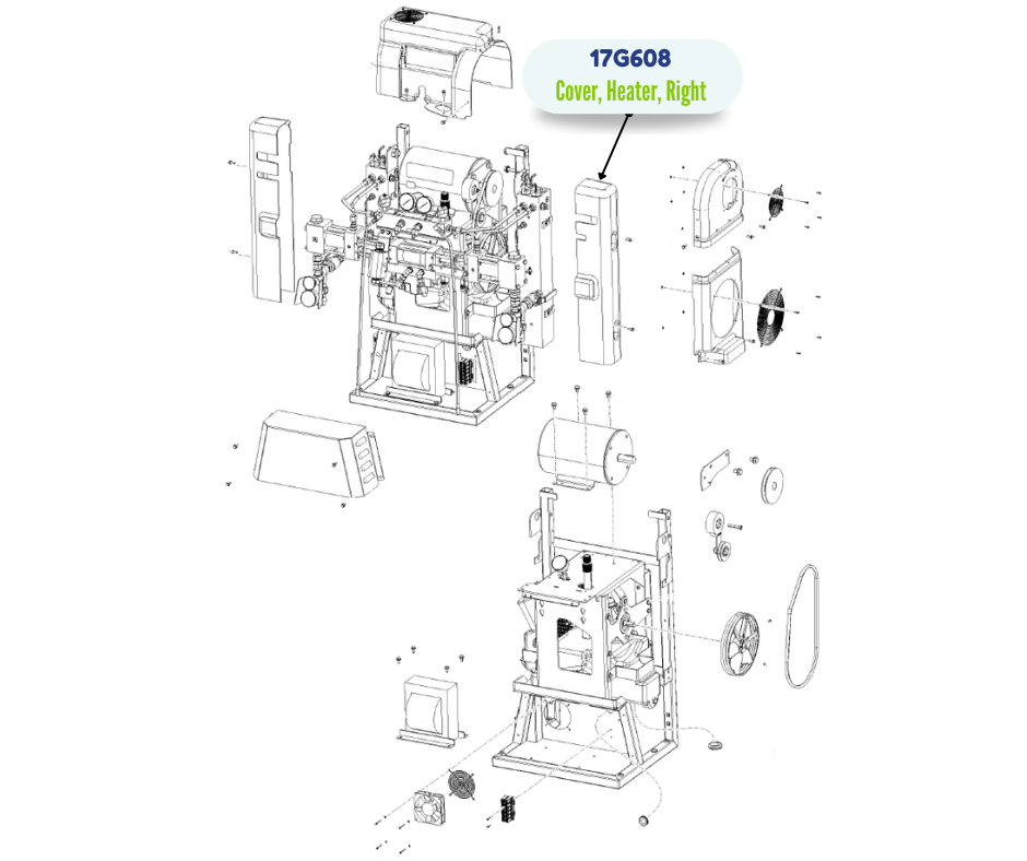 HR2 RIGHT HEATER COVER KIT (17G608)