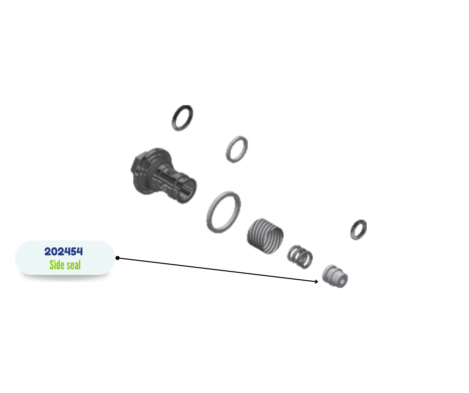 SIDE SEAL, 125, ENGR RESIN (202454)