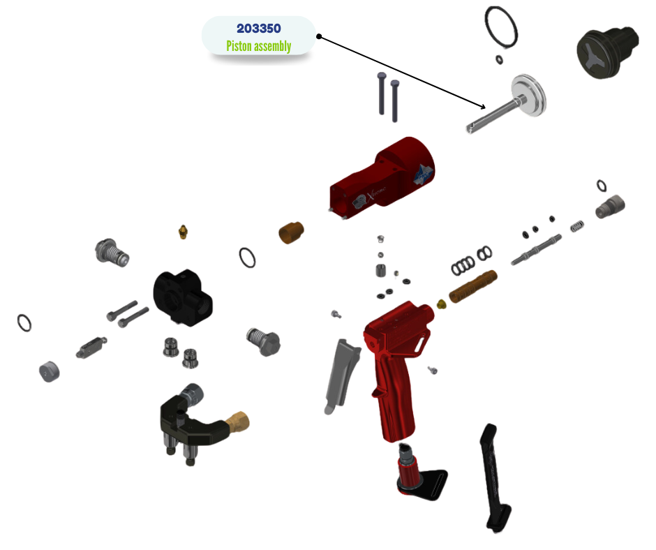 PISTON, ASSEMBLY, XTREME (203350)