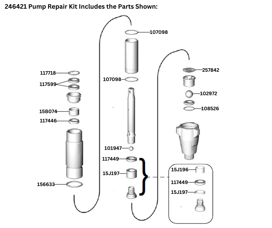 PUMP REPAIR KIT (246421)