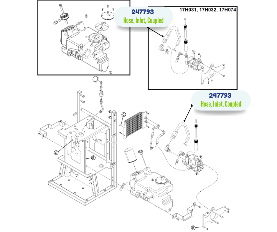 COUPLED INLET HOSE KIT (247793)