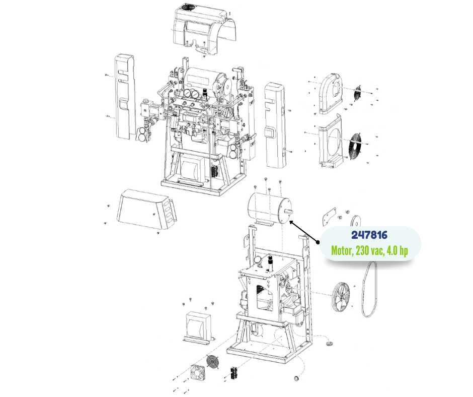 4.0 HP 230 VAC MOTOR KIT (247816)