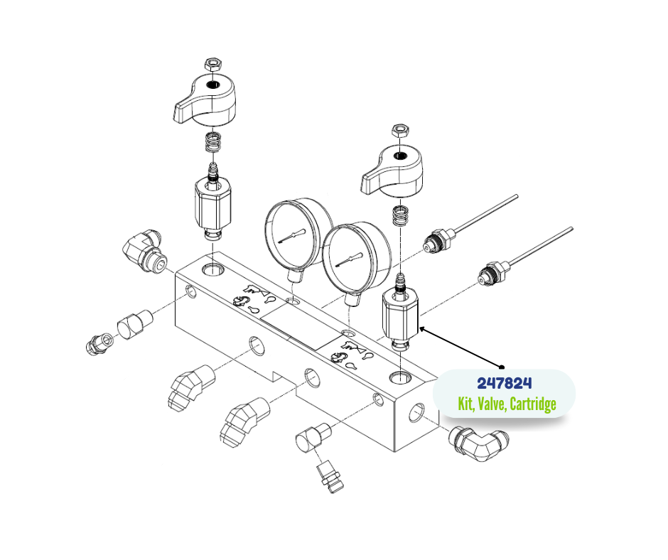 GRACO CARTRIDGE DRAIN VALVE KIT (247824)
