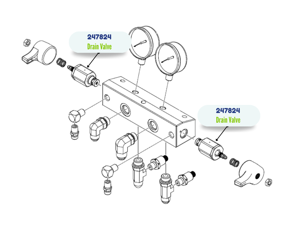 GRACO CARTRIDGE DRAIN VALVE KIT (247824)