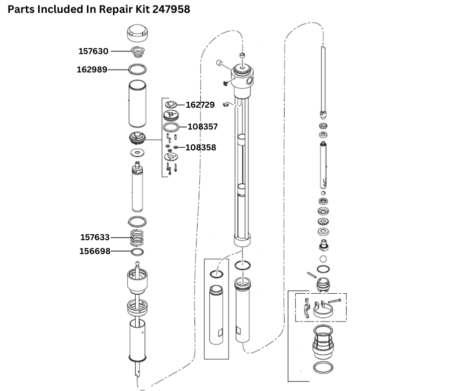 UPPER T1 SEALS REPAIR KIT (247958)