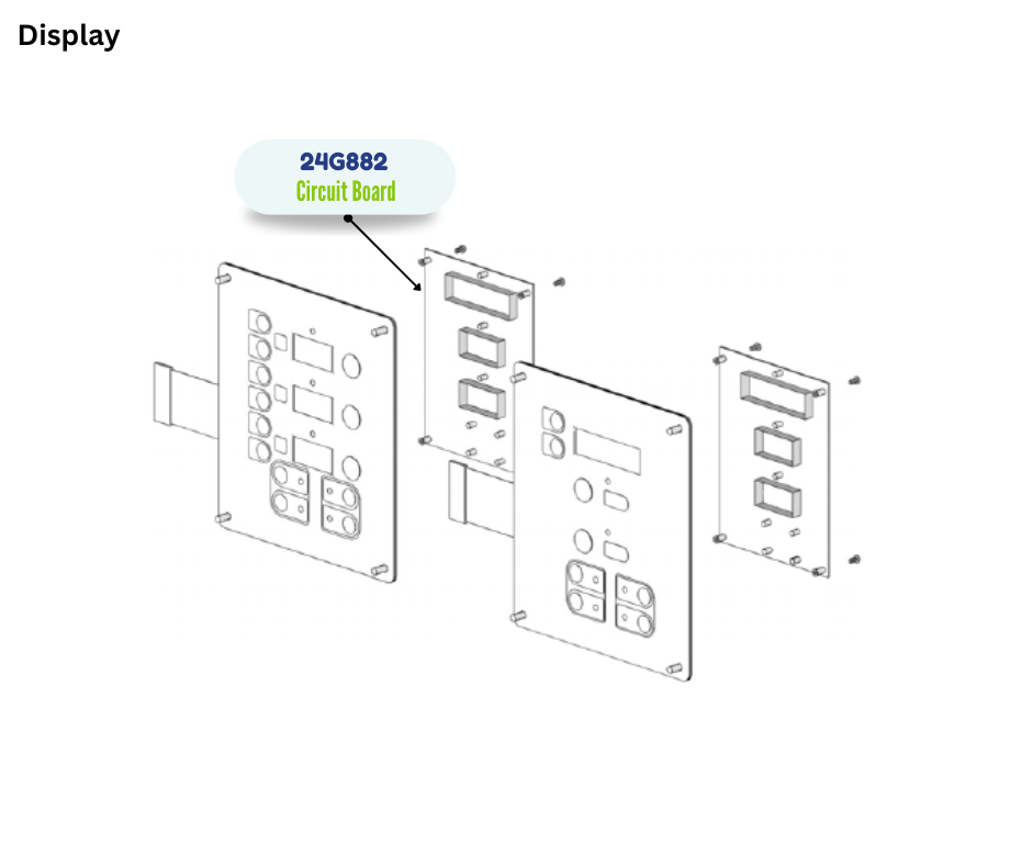 DISPLAY CIRCUIT BOARD KIT (24G882)