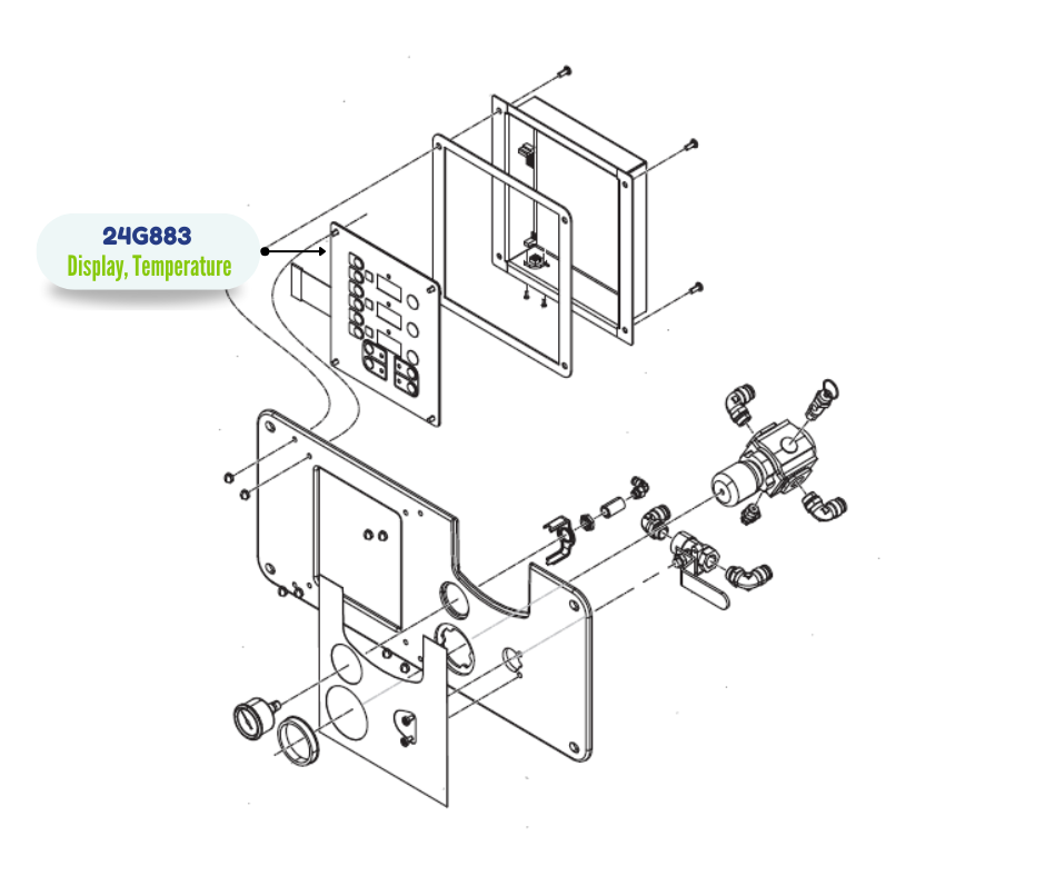 HEAT THREE ZONE DISPLAY KIT (24G883)