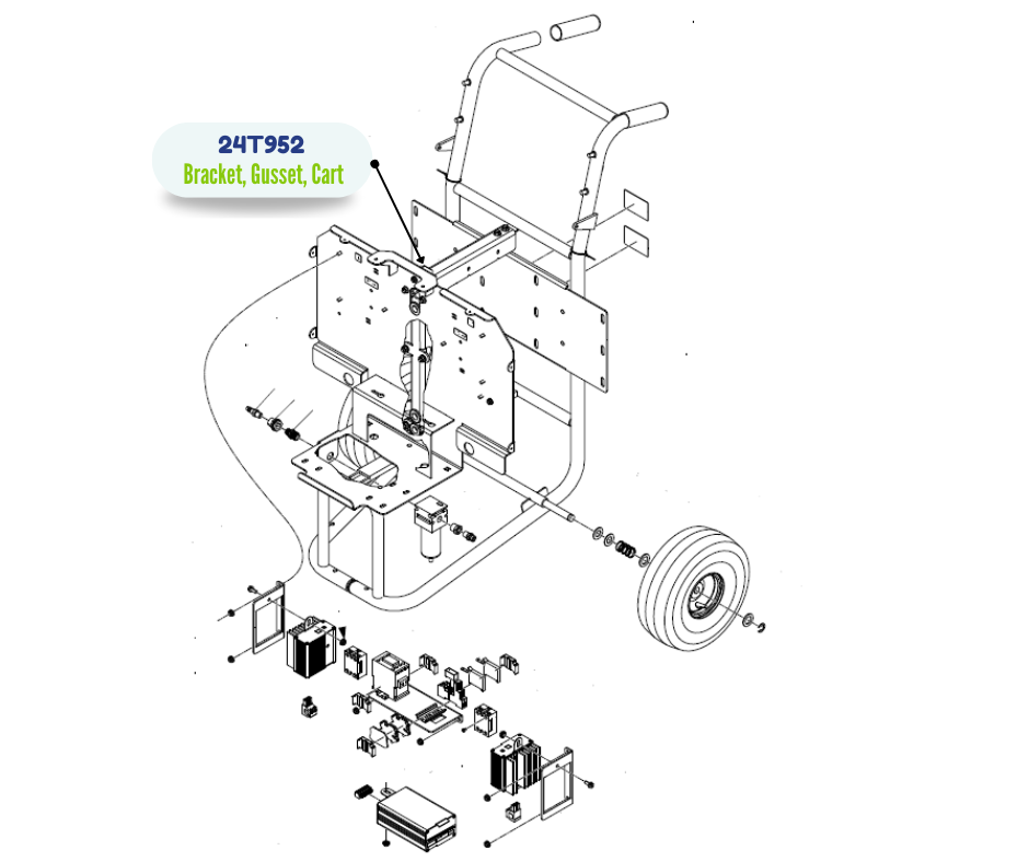 PAINT E10HP CART GUSSET KIT (24T952)