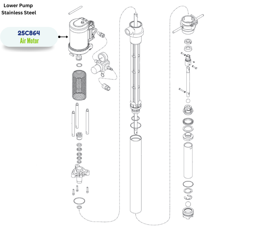 GRACO AIR MOTOR KIT (25C864) (26C864)