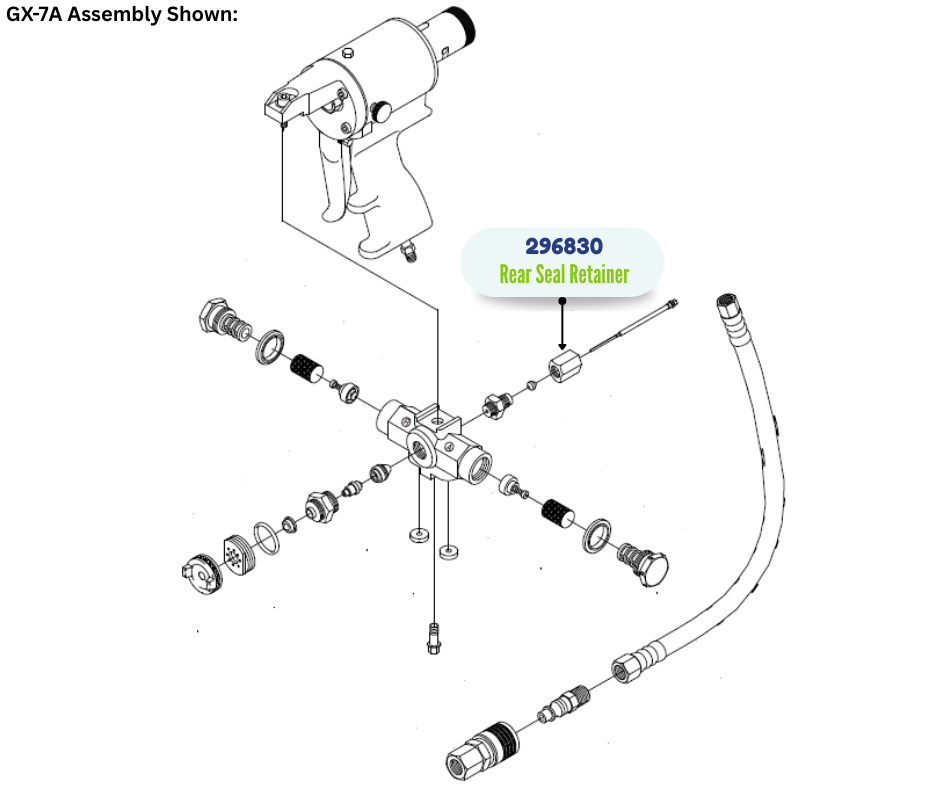 SEAL REAR RETAINER KIT (296830)