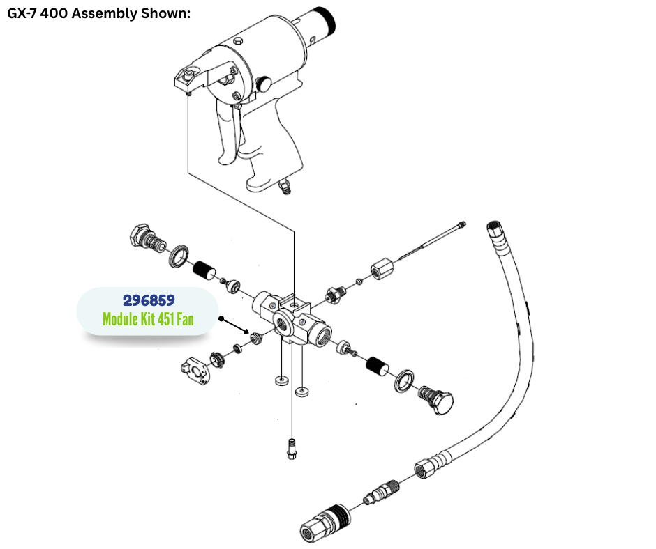 GRACO #451 MODULE FAN KIT (296859)
