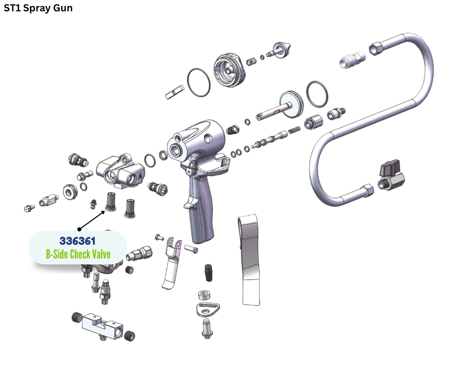 BINKS CHECK VALVE B SIDE (336361)