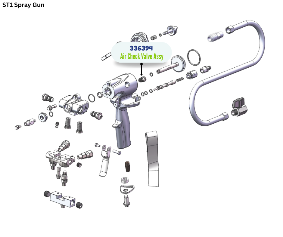 BINKS AIR CHECK VALVE ASSY (336394)