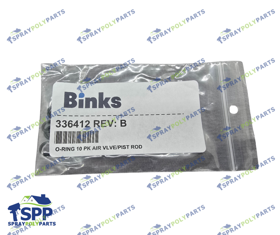 BINKS ORING, AIR VALVE/PIST ROD (10 PK) (336412)