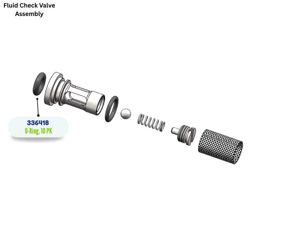 BINKS CHECK VALVE FACE ORING (10 PK) (336418)