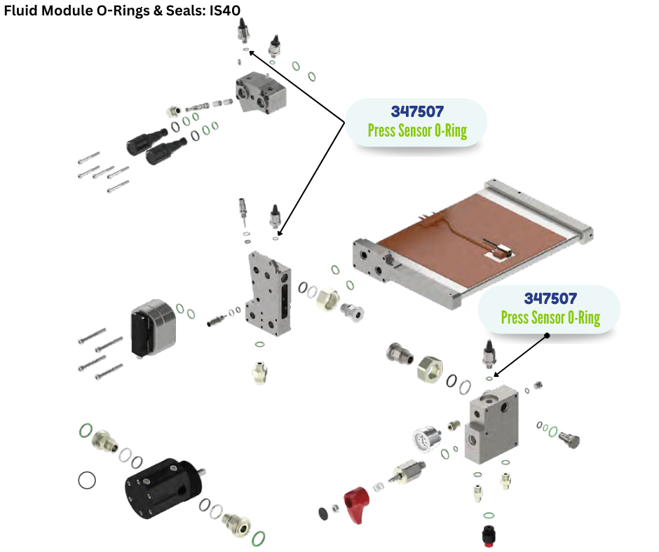 BINKS PRESSURE SENSOR ORING (4PK) (347507)