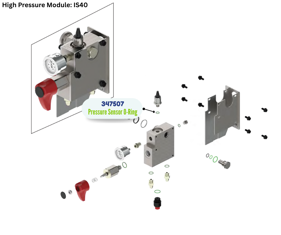 BINKS PRESSURE SENSOR ORING (4PK) (347507)