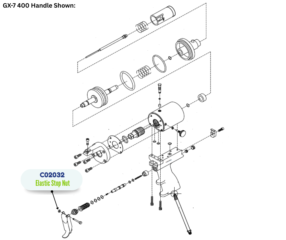 GRACO 540 ELASTIC STOP NUT (C02032)