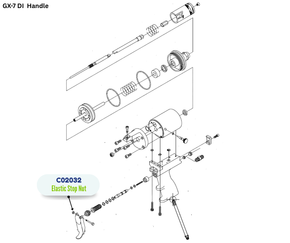 GRACO 540 ELASTIC STOP NUT (C02032)