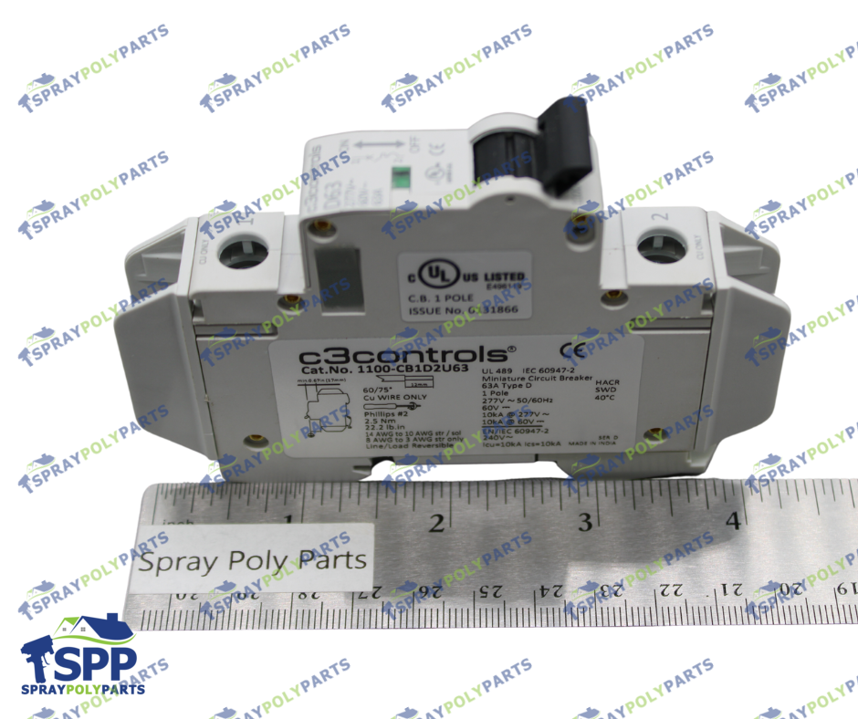 PMC CIRCUIT BREAKER, 63A, 1 POLE (EL150) (EL-150)